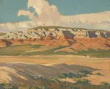 Maynard Dixon, 'Butte at Red Lake, Navajo Reservation, Arizona'