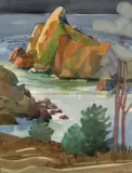 Millard Sheets, 'Barking Rock, Gualala'