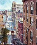 Ben Abril, 'The 3rd Street Corridor, Los Angeles', 1957, oil on canvas