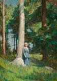 Dines Carlsen, Sunlight, oil on canvas