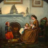 Thomas Nast, The young Zouave, oil on canvas