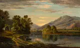 Edmund Darch Lewis, River landscape