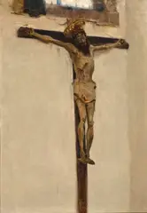 John Singer Sargent, Sketch of a Spanish Crucifixion, oil on canvas