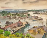 Henry Gasser, New England harbor