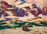 John Whorf, Two cabins in a canyon