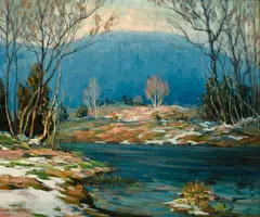 Walter Koeniger, Winter landscape, oil on canvas