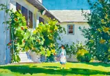 Harry Leith-Ross, Regina picking flowers