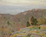 Allen Butler Talcott, The Awakening Hills, oil on panel