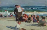 Edward Henry Potthast, Beach scene