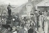 Howard Pyle, Politics in the Olden Time, grisaille on paperboard