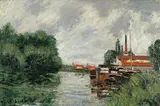 Gustave Loiseau, Péniches sur l'Oise