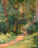 Armand Guillaumin, Epinay-sur-Orge, chemin en sous bois