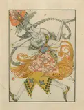 Léon Bakst, A costume design for L'Oiseau de Feu, c. 1910, gouache, ink and pencil on paper