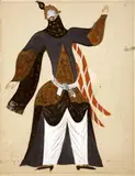 Pavel Tchelitchew, A costume design for the opera Le Coq d'Or