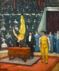 L'équilibriste du Cirque Medrano by Jean-Laurent Buffet-Challié, 1906, oil on canvas, sold Nov 2009