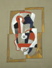 Gösta, Untitled, c. 1912, gouache, copper paint and pencil on paper