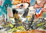 Gen Paul, Edith Piaf, gouache on paper