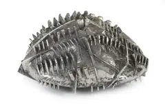 Sasso by Arnaldo Pomodoro, 1975, silver plated bronze, sold Nov 2009