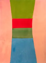 Jack Bush, Green Red Green Blue, 1965, oil on canvas