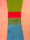 Jack Bush, Green Red Green Blue, 1965, oil on canvas