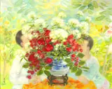 Le Pho, Les deux enfants et les roses