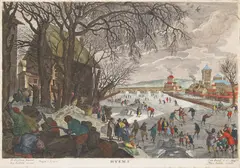 Allegory of Winter by Aegidius Sadeler, 1620, Coloured copper engraving, paper, sold Jun 2021