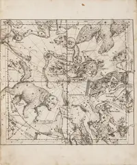 Ignatius Gaston Pardies, A Baroque Astronomical Atlas, 1719, A set of double sheets - period folded and sewn together