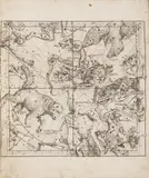 Ignatius Gaston Pardies, A Baroque Astronomical Atlas, 1719, A set of double sheets - period folded and sewn together