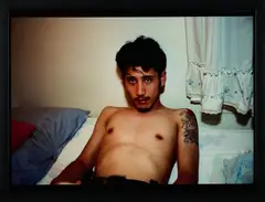 Kee in bed, E. Hampton, N.Y by Nan Goldin, 1988, Cibachrome, sold Sep 2025