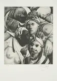 Jonas Burgert, Fein Sie (Aus: Ngorongoro II), 2018, Heliogravure auf Velin