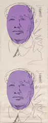 Andy Warhol, Mao, 1974, Farbserigrafie auf Tapete