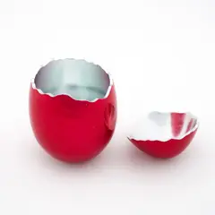 Jeff Koons, Cracked Egg (Red), 2008, Aluminium, rot glasiert