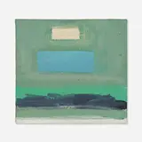 John Baldessari, Sign for "Rothko and Albers", 1961, oil on canvas