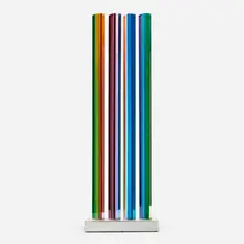 Vasa Mihich, Four Column Tower #1497, 1980, laminated cast acrylic