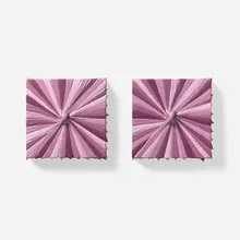 Linda Stark, Purple Love IV (Rotation Diptych), 1993-1994, oil on canvas over panel
