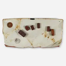 For Sonny Stitt by George Herms, 1992, mixed media assemblage, sold Feb 2023