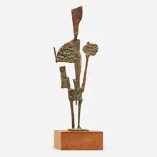 Robert Chester Thomas, Untitled, c. 1960, bronze, wood