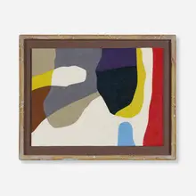 Frederick Hammersley, After math, #7, 1985, oil on Masonite in artist's frame