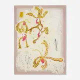 Craig Kauffman, Orchids, 1989, acrylic on silk