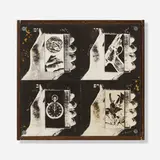 Wallace Berman, Untitled, c. 1965, Verifax collage on board in artist's frame
