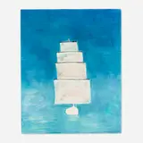 Katherine Bradford, Full Ship, Deep Blue, 2008, monotype on paper