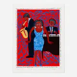Faith Ringgold, Mama Can Sing You Put the Devil in Me, 2004, screenprint in colors