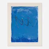 Adja Yunkers, Mirage, 1977, screenprint in colors with rope