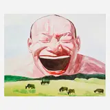 Yue Minjun, Untitled (Smile-ism No. 8), 2006, lithograph in colors