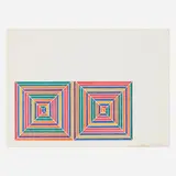 Les Indes Galantes IV by Frank Stella, 1973, lithograph in colors on J. Green mould-made, sold Jan 2023
