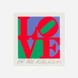 Robert Indiana, The Philadelphia Love, 1975, offset lithograph in colors