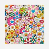 Flower Smile by Takashi Murakami, 2011, offset lithograph in colors on wove, sold Jan 2023