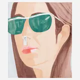 Alex Katz, WOW (Works on Whatever) Project Beach Towel, 2007, digital print on brushed cotton towel
