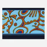 Charles Searles, Dance in the Blue Sky II, 1980, screenprint in colors