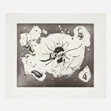 Sam Francis, Island Plate (SFE-1H), 1973, etching and aquatint on Fabriano Rosaspina vellum